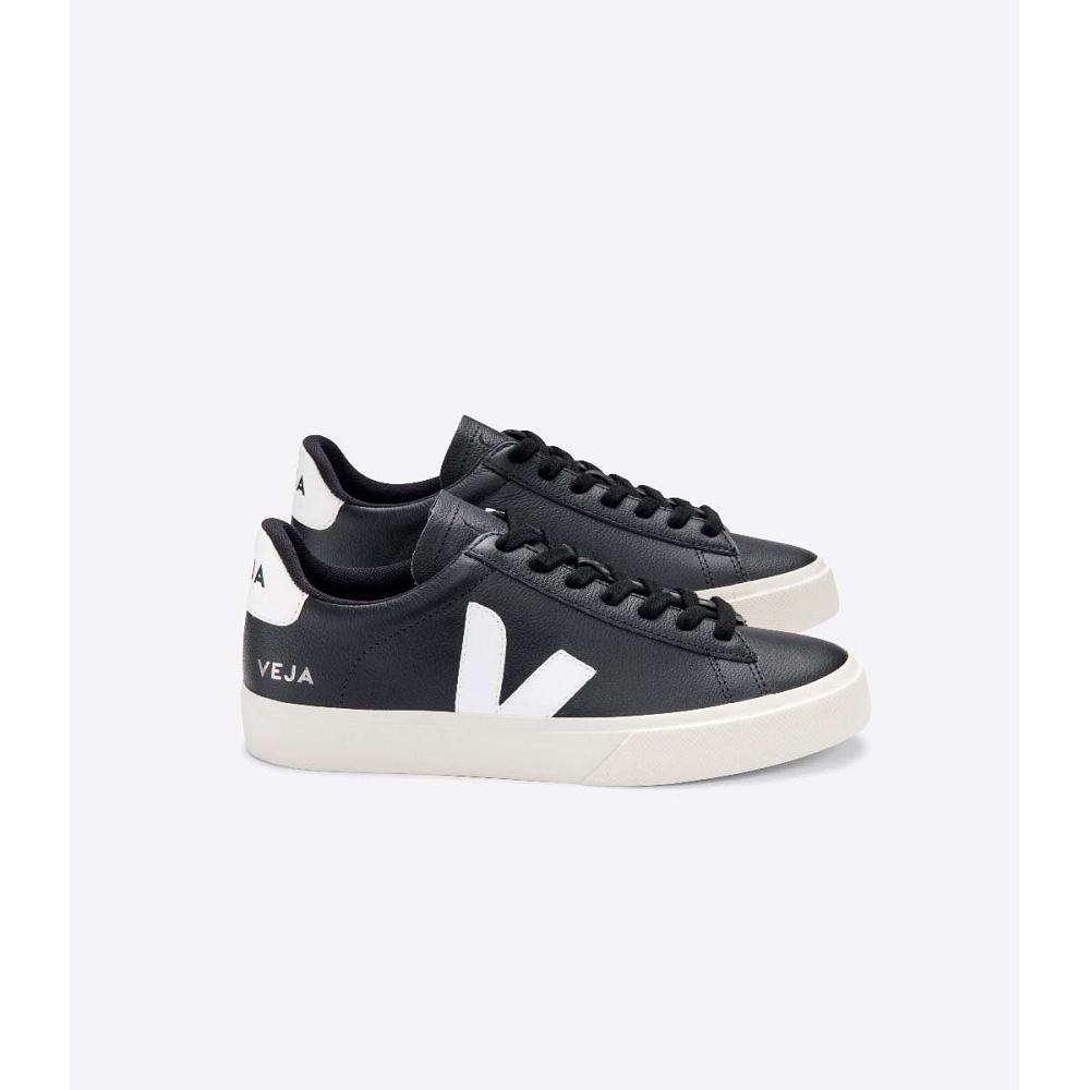 Veja CAMPO CHROMEFREE Low Tops Sneakers Női Black/White | HU 595HAP